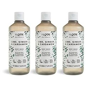 I Love Naturals Lime, Ginger & Cardamon Body Wash, Natural Oils Of Cardamon, Ginger & S I Love Naturals Lime, Ginger & Cardamon Body Wash, Natural Oils Of Cardamon, Ginger & S
