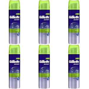 Gillette Series Sensitive Skin Shaving Gel , 200ml (Pack of 6) Gillette Series Sensitive Skin Shaving Gel , 200ml (Pack of 6)