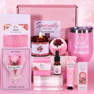 TuDou Birthday Gifts for Women, Rose Pamper Hampers for Her, Presents for Mum Wife Sis TuDou Birthday Gifts for Women, Rose Pamper Hampers for Her, Presents for Mum Wife Sis