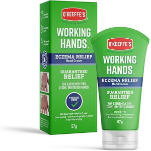 O'Keeffe's Working Hands Eczema Relief Hand Cream 57g For Extremely Dry Itchy Irritated Han O'Keeffe's Working Hands Eczema Relief Hand Cream 57g For Extremely Dry Itchy Irritated Han