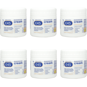 E45 Cream 125 g � Moisturiser for Dry Skin and Sensitive Skin - Pack of 6 E45 Cream 125 g � Moisturiser for Dry Skin and Sensitive Skin - Pack of 6