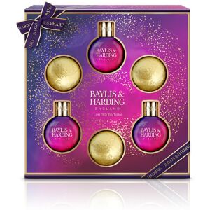 Baylis & Harding Midnight Fig & Pomegranate Festive Bauble Bath & Shower Gift Set (Pack of 1) - V Baylis & Harding Midnight Fig & Pomegranate Festive Bauble Bath & Shower Gift Set (Pack of 1) - V