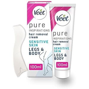 Veet Pure Hair Removal Cream Legs & Body Sensitive 100ml Veet Pure Hair Removal Cream Legs & Body Sensitive 100ml