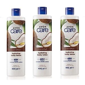 Pack of 3 Avon Care Coconut Hydrating Body Lotion x 400ml = 1200ml for Normal to Pack of 3 Avon Care Coconut Hydrating Body Lotion x 400ml = 1200ml for Normal to