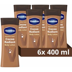 Vaseline Cocoa Radiant Body Lotion 100% cocoa butter for dry skin 6x 400 ml Vaseline Cocoa Radiant Body Lotion 100% cocoa butter for dry skin 6x 400 ml
