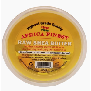 Africa Finest Raw Shea Butter Yellow 200 g Africa Finest Raw Shea Butter Yellow 200 g