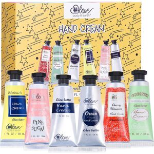 BODY & EARTH # LOVE Hand Cream Set - Pack of 6 Hand Cream Gift Set Enriched with Shea Butter and Gly BODY & EARTH # LOVE Hand Cream Set - Pack of 6 Hand Cream Gift Set Enriched with Shea Butter and Gly