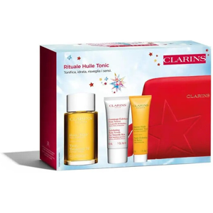 Clarins Huile Tonic Body Care Gift Set (HUILE TONIC 100ML + EXFOLIATING BODY SC Clarins Huile Tonic Body Care Gift Set (HUILE TONIC 100ML + EXFOLIATING BODY SC