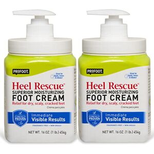Provoet Profoot Heel Rescue Foot Cream 16 oz Bottle (2 Pack) with Moroccan Argan Oil & V Provoet Profoot Heel Rescue Foot Cream 16 oz Bottle (2 Pack) with Moroccan Argan Oil & V