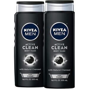 Nivea Men DEEP Active Clean Charcoal Body Wash Cleansing Body Wash with Natural Nivea Men DEEP Active Clean Charcoal Body Wash Cleansing Body Wash with Natural