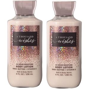 Bath & Body Works Bath and Body Works 2 Pack A Thousand Wishes Super Smooth Body Lotion 8 Oz Bath & Body Works Bath and Body Works 2 Pack A Thousand Wishes Super Smooth Body Lotion 8 Oz