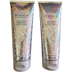 Bath & Body Works Platinum Ultimate Hydration Body Cream 8 Ounces Pack of 2 Bath & Body Works Platinum Ultimate Hydration Body Cream 8 Ounces Pack of 2