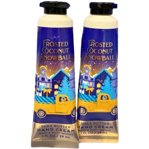 Bath & Body Works Hand Cream Pack of 2 1oz Each Tube (Frosted Coconut Snowball Bath & Body Works Hand Cream Pack of 2 1oz Each Tube (Frosted Coconut Snowball