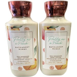 Bath & Body Works Pretty as a Peach Body Lotion 8 Ounces Each Pack of 2 Bath & Body Works Pretty as a Peach Body Lotion 8 Ounces Each Pack of 2