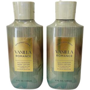 Bath & Body Works Vanilla Romance Body Lotion 8 Ounces Each Pack of 2 Bath & Body Works Vanilla Romance Body Lotion 8 Ounces Each Pack of 2