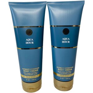 Bath & Body Works Aqua Hour Ultimate Hydration Body Cream 8 Ounces Pack of 2 Bath & Body Works Aqua Hour Ultimate Hydration Body Cream 8 Ounces Pack of 2
