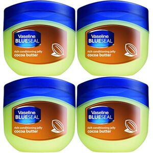 Vaseline Rich Conditioning Petroleum Jelly Cocoa Butter 34 Ounce Pack of 4 Vaseline Rich Conditioning Petroleum Jelly Cocoa Butter 34 Ounce Pack of 4