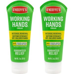 O'Keeffe's OKeeffes Working Hands Intense Renewal Hand Cream 3 oz Tube Pack of 2 Softens a O'Keeffe's OKeeffes Working Hands Intense Renewal Hand Cream 3 oz Tube Pack of 2 Softens a