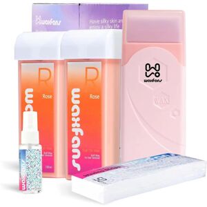 waxfans Roll on Wax Kit Wax rollerWaxing Kit for WomenWax Kit for Hair Removal Roll on W waxfans Roll on Wax Kit Wax rollerWaxing Kit for WomenWax Kit for Hair Removal Roll on W