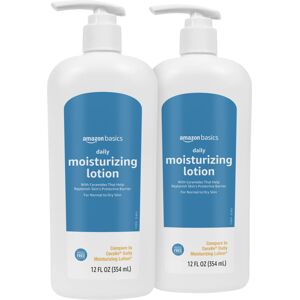 Amazon Basics Daily Moisturizing Lotion 12 Fluid Ounces 2Pack Amazon Basics Daily Moisturizing Lotion 12 Fluid Ounces 2Pack