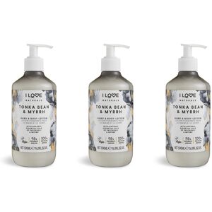 I Love Naturals Tonka Bean & Myrrh Hand & Body Lotion - 3 x 500ml I Love Naturals Tonka Bean & Myrrh Hand & Body Lotion - 3 x 500ml