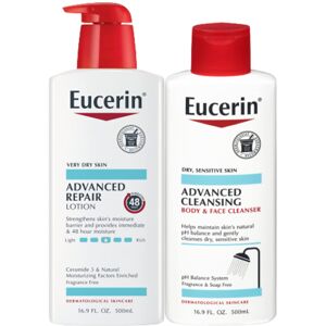 Eucerin Skin Care Set Advanced Repair Unscented Body Lotion for Dry Skin 16.9 Eucerin Skin Care Set Advanced Repair Unscented Body Lotion for Dry Skin 16.9