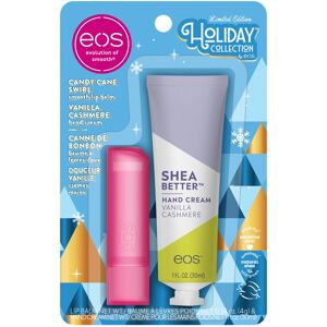 eos Holiday Skin Care Set- Vanilla Cashmere Travel Hand Cream & Candy Cane Swirl eos Holiday Skin Care Set- Vanilla Cashmere Travel Hand Cream & Candy Cane Swirl