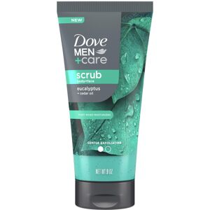 Dove Men+Care Eucalyptus Body and Face Scrub Deeply Exfoliates for Hydrated & No Dove Men+Care Eucalyptus Body and Face Scrub Deeply Exfoliates for Hydrated & No