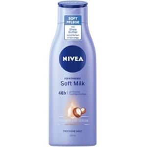 NIVEA Pampering Soft Milk (400 ml), Body Milk for Dry Skin with Deep Care Serum, Moist NIVEA Pampering Soft Milk (400 ml), Body Milk for Dry Skin with Deep Care Serum, Moist