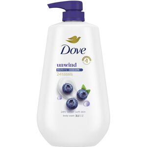 Dove Body Wash Unwind Blueberry & Moon Milk For 24hr Lotion-Soft Skin Moisturizi Dove Body Wash Unwind Blueberry & Moon Milk For 24hr Lotion-Soft Skin Moisturizi