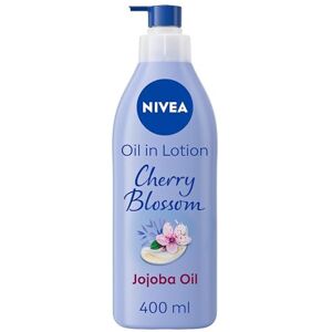 NIVEA Oil In Lotion Cherry Blossom & Jojoba Oil (400ml), 48H Moisturising NIVEA Oil In Lotion Cherry Blossom & Jojoba Oil (400ml), 48H Moisturising