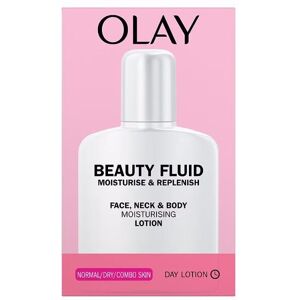 6 x Olay Beauty Fluid Face & Body Moisturising Fluid Normal/Dry/Combo 200ml 6 x Olay Beauty Fluid Face & Body Moisturising Fluid Normal/Dry/Combo 200ml