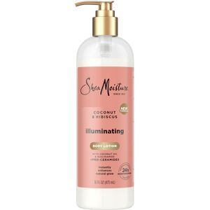 Shea Moisture SheaMoisture Illuminating Body Lotion with Coconut Oil Hibiscus Niacinamide an Shea Moisture SheaMoisture Illuminating Body Lotion with Coconut Oil Hibiscus Niacinamide an