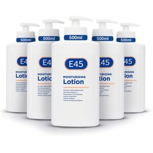 E45 Dermatological Moisturising Lotion 500 ml Pack of 5 E45 Dermatological Moisturising Lotion 500 ml Pack of 5