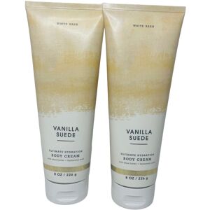 Bath & Body Works Vanilla Suede Ultimate Hydration Body Cream 8 Ounces Pack of 2 Bath & Body Works Vanilla Suede Ultimate Hydration Body Cream 8 Ounces Pack of 2