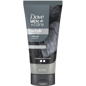 Dove Men+Care Body and Face Scrub Charcoal & Clove Oil Deeply Exfoliates for Hyd Dove Men+Care Body and Face Scrub Charcoal & Clove Oil Deeply Exfoliates for Hyd