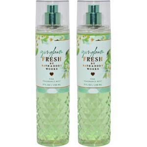 Bath & Body Works Fine Fragrance Mists Set of 2 8oz Each Bottle (Gingham Fresh Bath & Body Works Fine Fragrance Mists Set of 2 8oz Each Bottle (Gingham Fresh