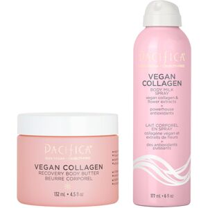 Pacifica Beauty Vegan Collagen Recovery Body Butter and Body Milk Spray Set Bat Pacifica Beauty Vegan Collagen Recovery Body Butter and Body Milk Spray Set Bat