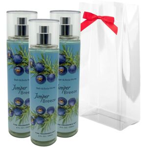 Bath & Body Works JUNIPER BREEZE Fine Fragrance Mist Gift Set with a Red Bow for Bath & Body Works JUNIPER BREEZE Fine Fragrance Mist Gift Set with a Red Bow for