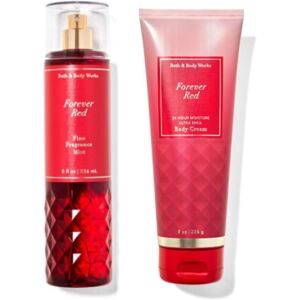 Bath & Body Works - Forever Red - Gift Set - Fine Fragrance Mist & Body Cream - Bath & Body Works - Forever Red - Gift Set - Fine Fragrance Mist & Body Cream -