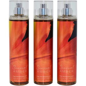 Bath & Body Works Fragrance Mist 3-Pack 8oz Each (Sensual Amber) Bath & Body Works Fragrance Mist 3-Pack 8oz Each (Sensual Amber)