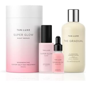 Tan Luxe Super Glow Night Repair Kit + Tan Luxe THE GRADUAL Self Tan Lotion (250 Tan Luxe Super Glow Night Repair Kit + Tan Luxe THE GRADUAL Self Tan Lotion (250