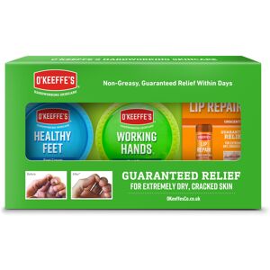 O'Keeffe's O?Keeffe?s Skincare Gift Pack - Working Hands 96g, Healthy Feet 91g and Lip Repa O'Keeffe's O?Keeffe?s Skincare Gift Pack - Working Hands 96g, Healthy Feet 91g and Lip Repa