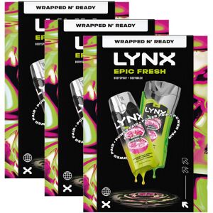 (Buy 3) Lynx Epic Fresh Duo Gift Set with Body Spray & Bodywash - Zesty Clean Sc (Buy 3) Lynx Epic Fresh Duo Gift Set with Body Spray & Bodywash - Zesty Clean Sc