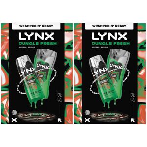 (Buy 2) Lynx Jungle Fresh Gift Set Bodywash & Body Spray Duo Energising Grooming (Buy 2) Lynx Jungle Fresh Gift Set Bodywash & Body Spray Duo Energising Grooming
