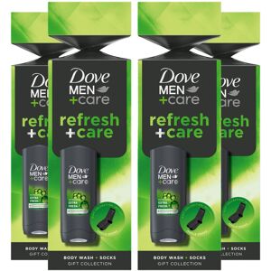 (Buy 4) Dove Men+Care Gift Set Refresh+Care Extra Fresh Body Wash & Socks 1 Piec (Buy 4) Dove Men+Care Gift Set Refresh+Care Extra Fresh Body Wash & Socks 1 Piec
