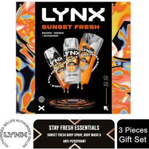 (Buy 1) Lynx Sunset Fresh Trio Men's Grooming Gift Set Body Spray, Body Wash & D (Buy 1) Lynx Sunset Fresh Trio Men's Grooming Gift Set Body Spray, Body Wash & D