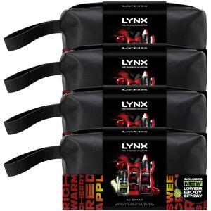 (Buy 4) Lynx Fine Fragrance Washbag Gift Set, Premium Cherry Spritz and Pear Sce (Buy 4) Lynx Fine Fragrance Washbag Gift Set, Premium Cherry Spritz and Pear Sce