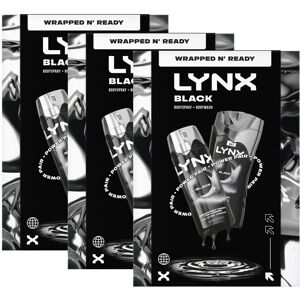 (Buy 3) Lynx Black Gift Set for Men - Daily Grooming Duo with Fresh Scent & Skin (Buy 3) Lynx Black Gift Set for Men - Daily Grooming Duo with Fresh Scent & Skin