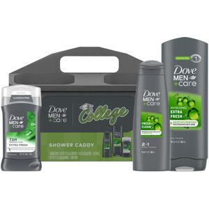 Dove Men+Care Shower Caddy College Gift Set - Extra Fresh Body + Face Wash Deodo Dove Men+Care Shower Caddy College Gift Set - Extra Fresh Body + Face Wash Deodo